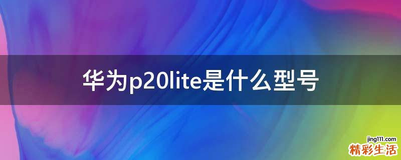 华为p20lite是什么型号