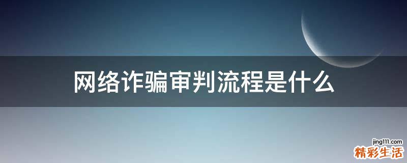 网络诈骗审判流程是什么
