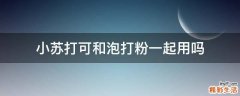 小苏打可和泡打粉一起用吗