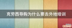 克劳西导购为什么要去外地培训