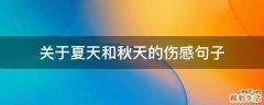 关于夏天和秋天的伤感句子