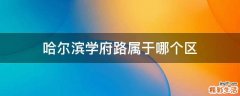 哈尔滨学府路属于哪个区
