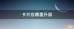 卡片在哪里升级