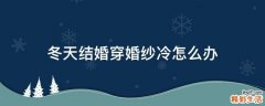 冬天结婚穿婚纱冷怎么办