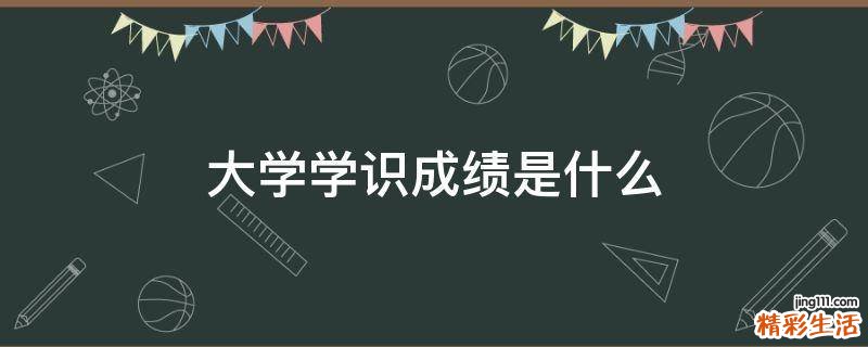 大学学识成绩是什么