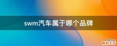 swm汽车属于哪个品牌