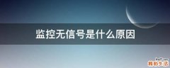 监控无信号是什么原因