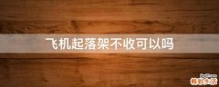 飞机起落架不收可以吗
