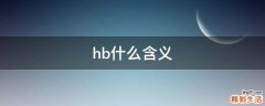 hb什么含义