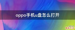 oppo手机u盘怎么打开