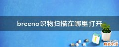 breeno识物扫描在哪里打开