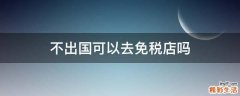 不出国可以去免税店吗