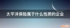 太平洋保险属于什么性质的企业