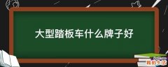 大型踏板车什么牌子好