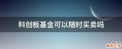 科创板基金可以随时买卖吗