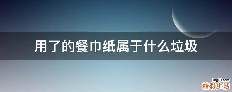 用了的餐巾纸属于什么垃圾