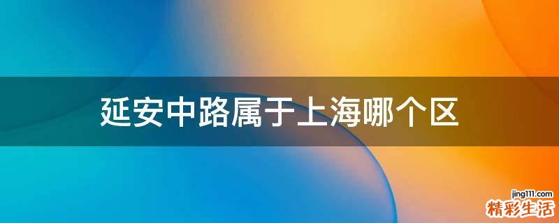 延安中路属于上海哪个区