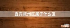 宜宾叙州区属于什么区