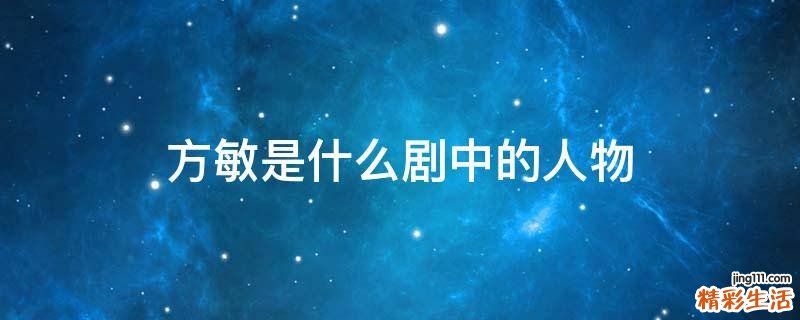 方敏是什么剧中的人物