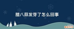 腊八蒜发芽了怎么回事