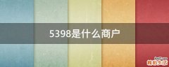 5398是什么商户