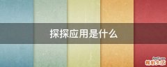 探探应用是什么
