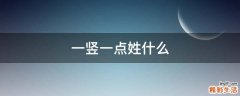一竖一点姓什么