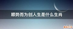 顺势而为创人生是什么生肖