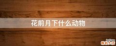 花前月下什么动物