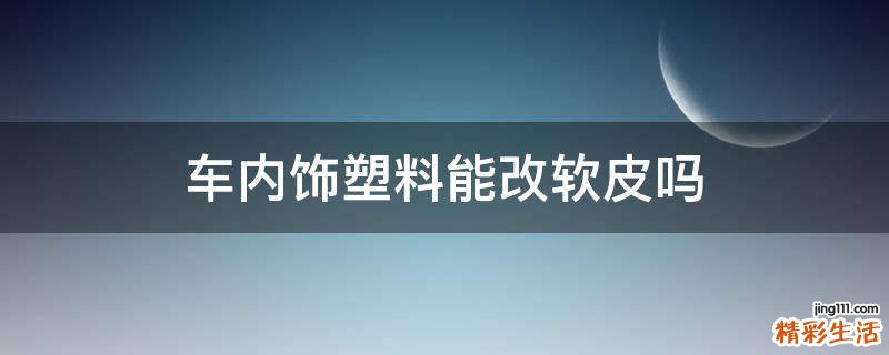 车内饰塑料能改软皮吗