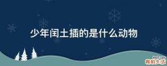少年闰土插的是什么动物
