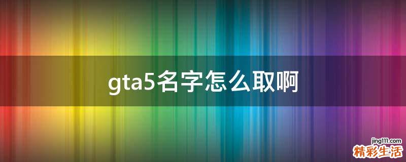 gta5名字怎么取啊