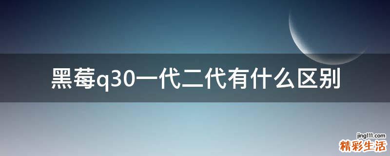 黑莓q30一代二代有什么区别
