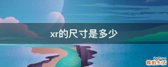 xr的尺寸是多少