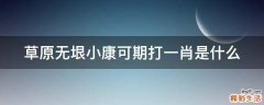 草原无垠小康可期打一肖是什么