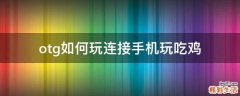 otg如何玩连接手机玩吃鸡