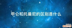 甲侖和托曼尼的區(qū)別是什么