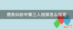 债务纠纷中第三人担保怎么规定