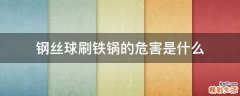 钢丝球刷铁锅的危害是什么