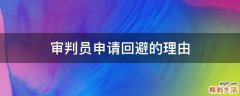 审判员申请回避的理由