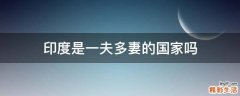 印度是一夫多妻的国家吗