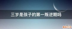 三岁是孩子的第一叛逆期吗