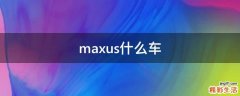 maxus什么车