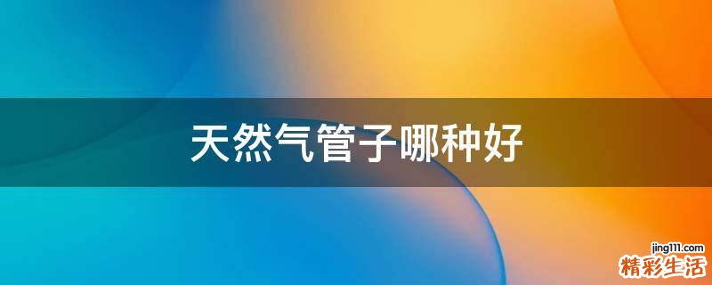 天然气管子哪种好