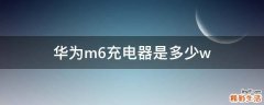 华为m6充电器是多少w