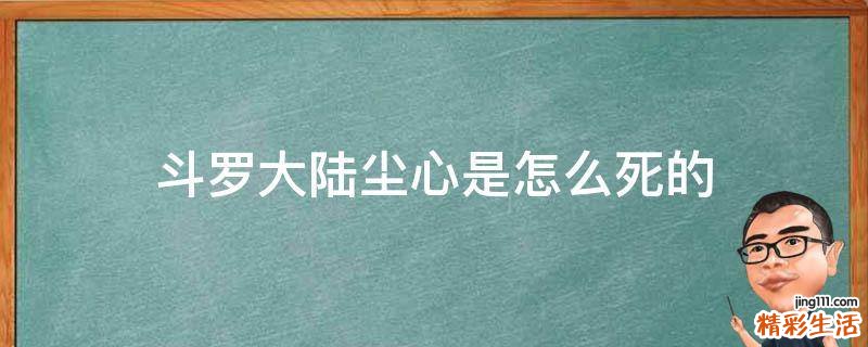 斗罗大陆尘心是怎么死的