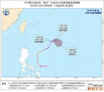 12月12日今年第25号台风“帕卡”在西北太平洋洋面生成 未来对我国无影响