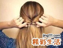 蝴蝶结发型扎发的扎法 你学会了吗