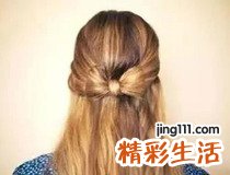 蝴蝶结发型扎发的扎法 你学会了吗