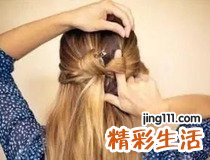 蝴蝶结发型扎发的扎法 你学会了吗